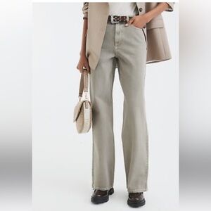 River Island Light beige/gray Straight-Leg Jeans
